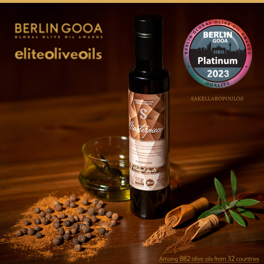 berlin global olive oil awards 2023 Masterpiece gourmet evoo Platinum award flavored