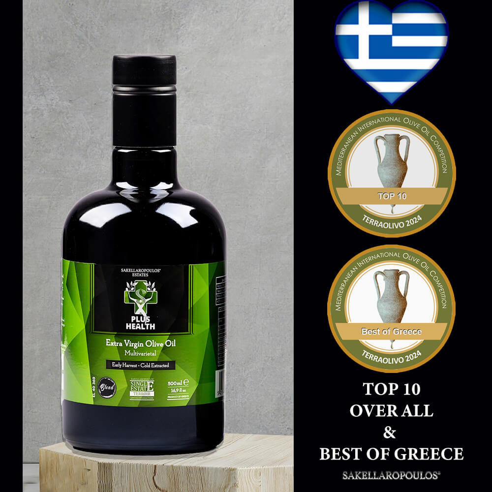 TerraOlivo 2024 Plus Health Green International Greek EVOO Finalist Best of Greece TOP 10