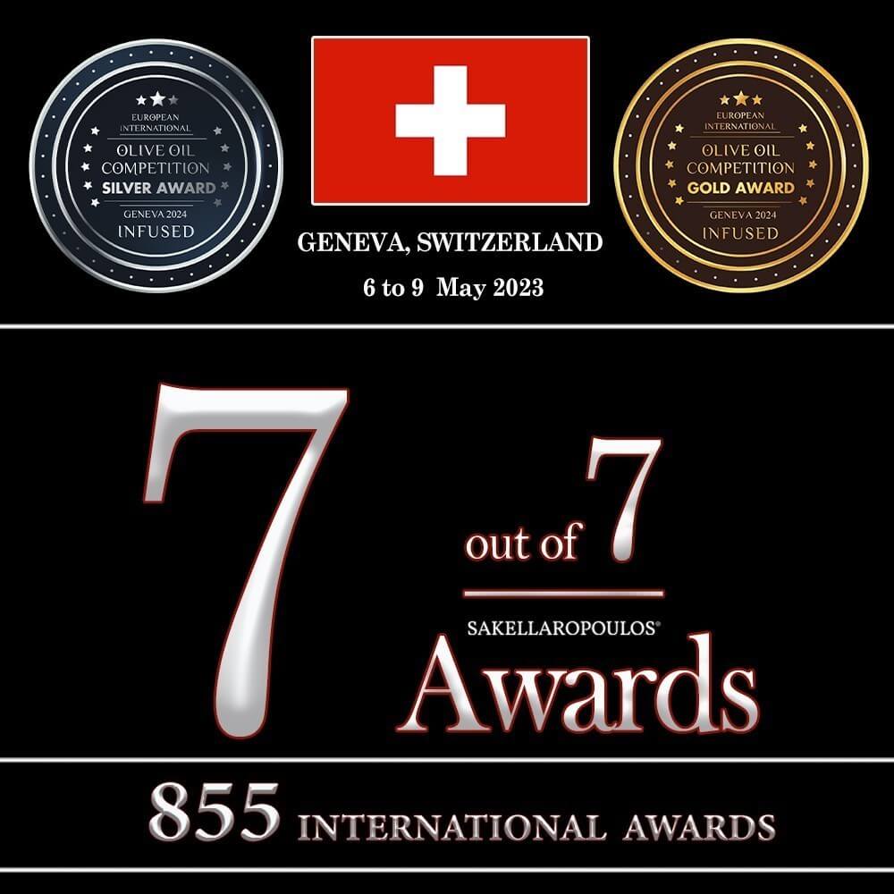 European IOOC 2024 διεθνής διαγωνισμός ελαιολάδων Ελβετία Γενεύη ρεκόρ καλύτερο