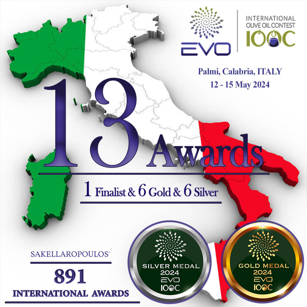 evo iooc 2024 διεθνής διαγωνισμός ελαιολάδων Ιταλία Σακελλαρόπουλος Παλμί Καλάμπρια