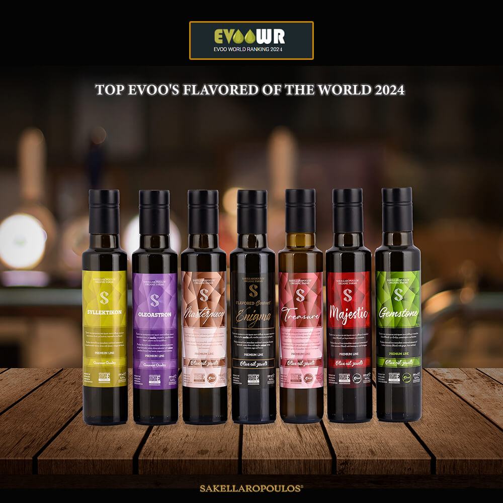 best flavored olive oils gourmet worldwide 2024 Greece evoowr Sakellaropoulos Sparta