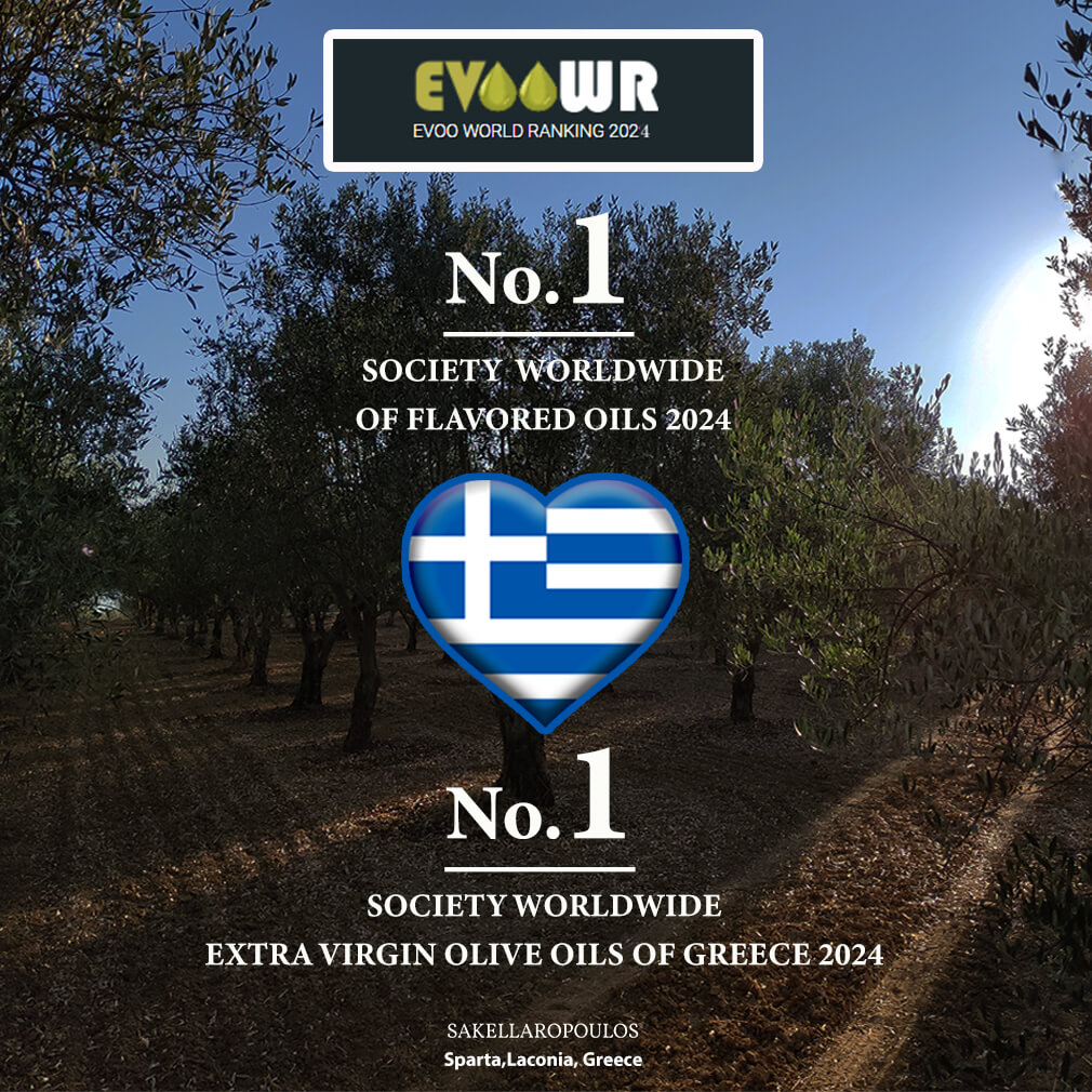 Sakellaropoulos organic farms olives olive oil world record best olive oil 2024 flavored gourmet evoowr