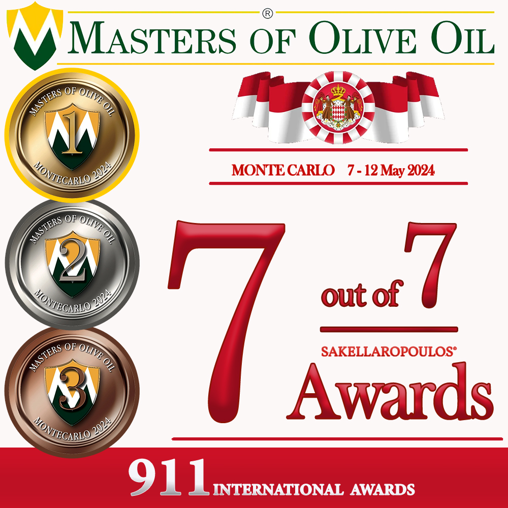 Masters of olive oil 2024 διεθνής διαγωνισμός ελαιολάδων Μονακό