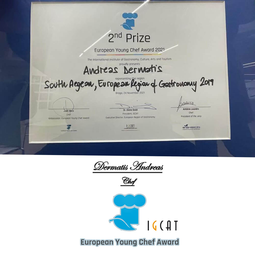 chef dermatis andreas 2nd place european young chef awards