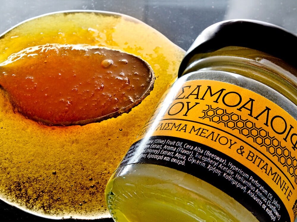 St. John’s wort oil wax cream honey extract oil vitamin E natural cosmetics 100 made in Greece parabens sls